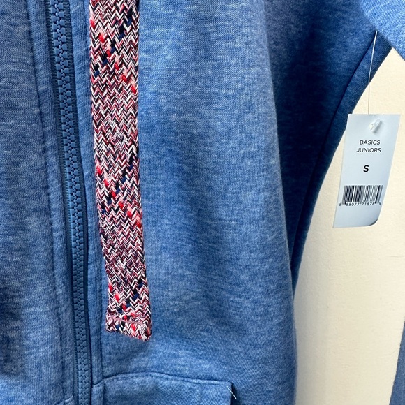 NWT Dip Blue Hooded Zip Up Sweatshirt Small - Picture 2 of 8